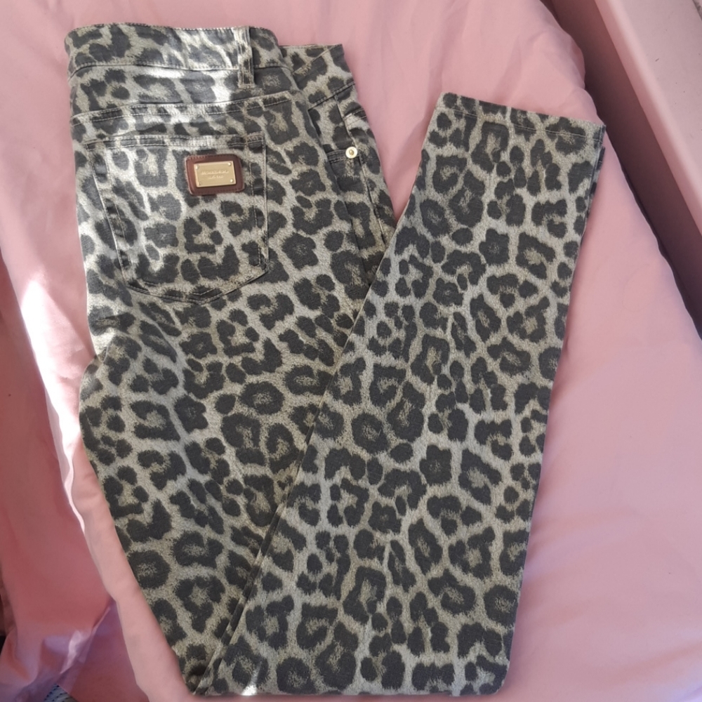 Michael kors lepord print Jean's sz10 womans - Picture 2 of 9